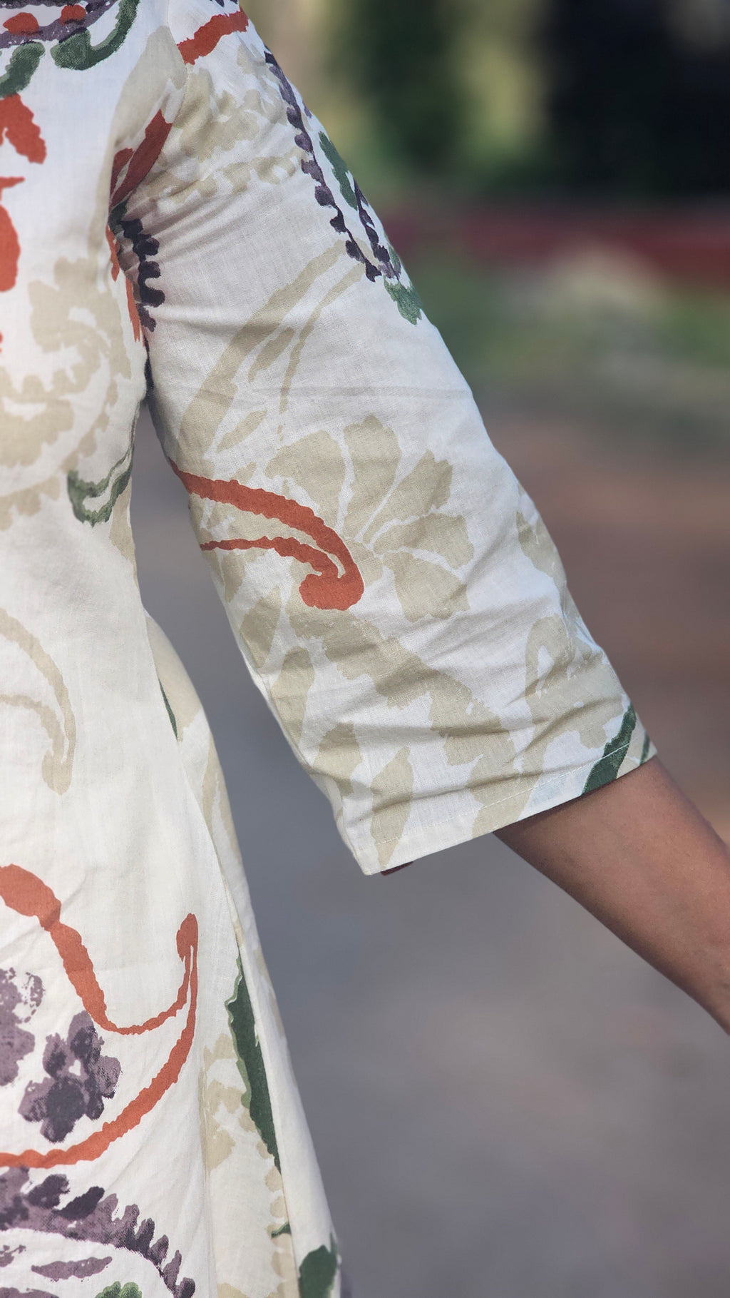 Floral Printed Cotton Co-ord Set -KM104