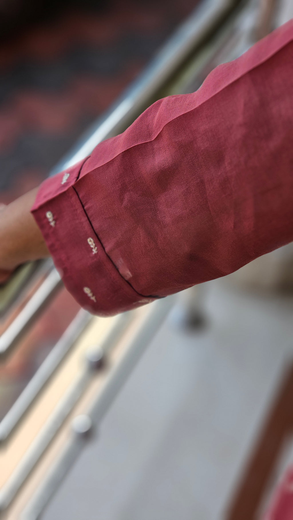 Pink Chanderi Silk Kurta -KM206