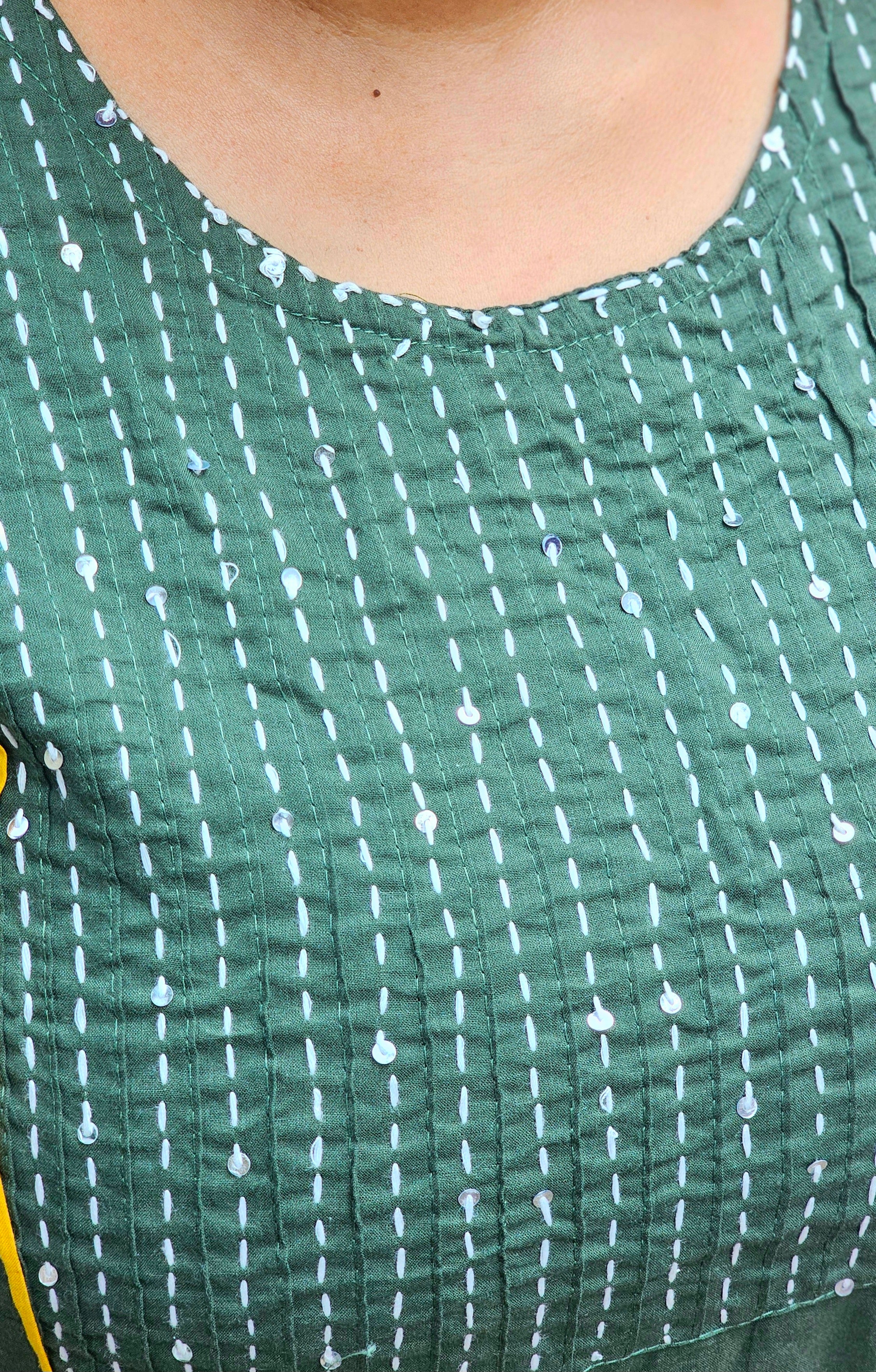 Sage Green Kurta Set with Dupatta - KM115