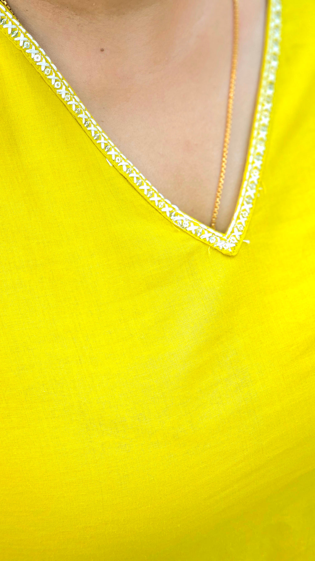 Saffron Yellow Kurta set - KM129
