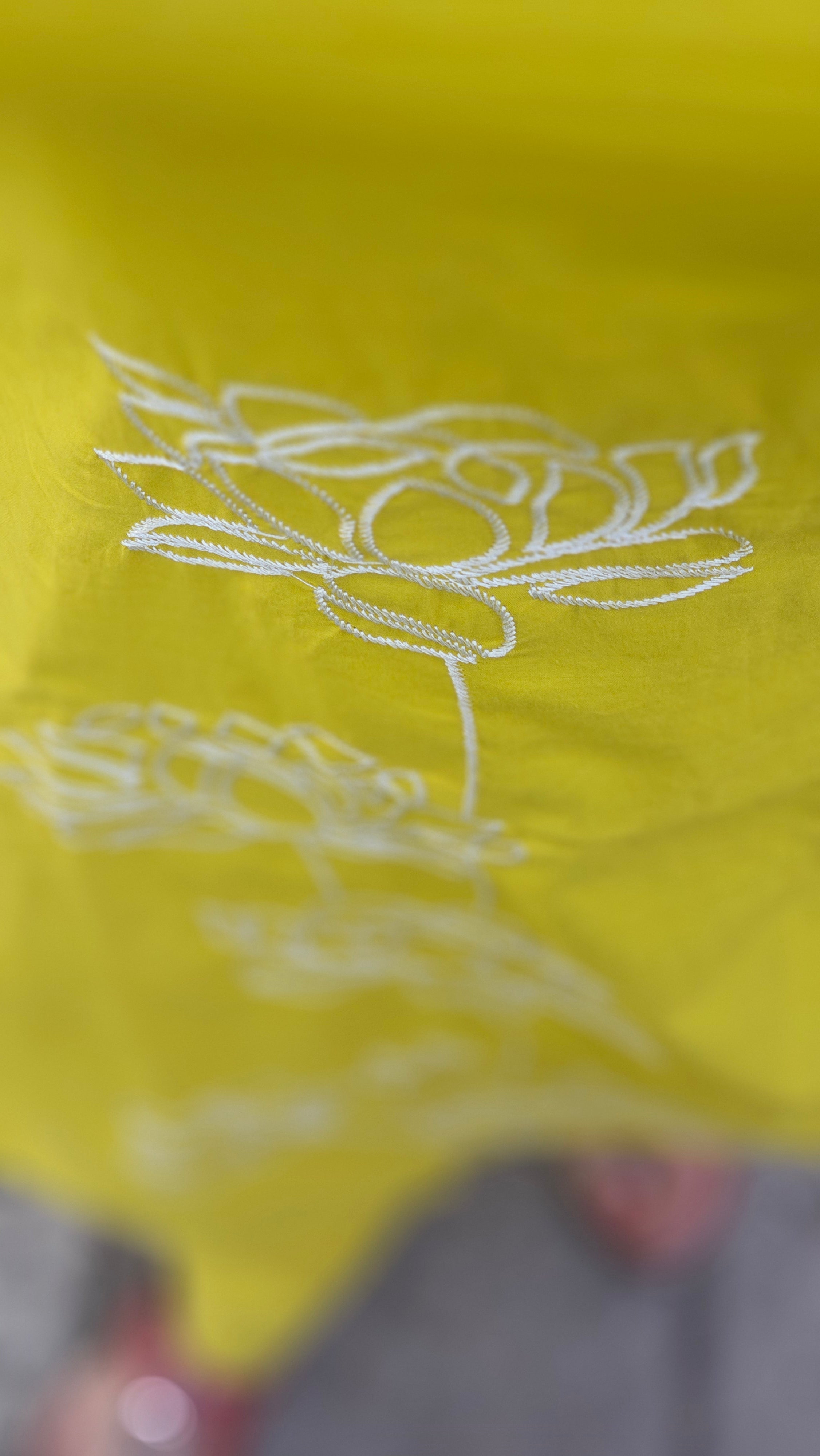 Saffron Yellow Kurta set - KM129