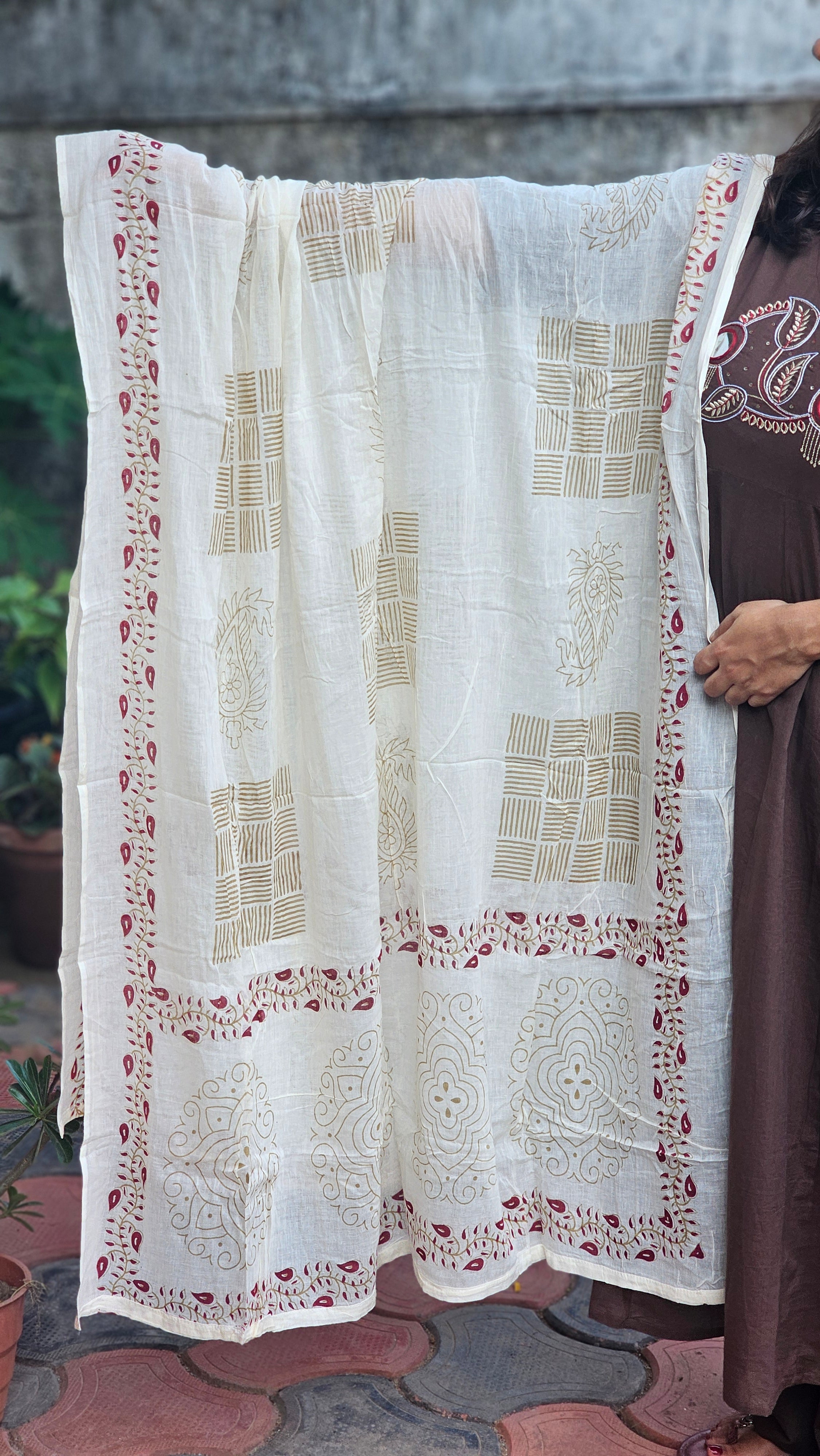 Coffee Brown Kurta set with dupatta -KM131