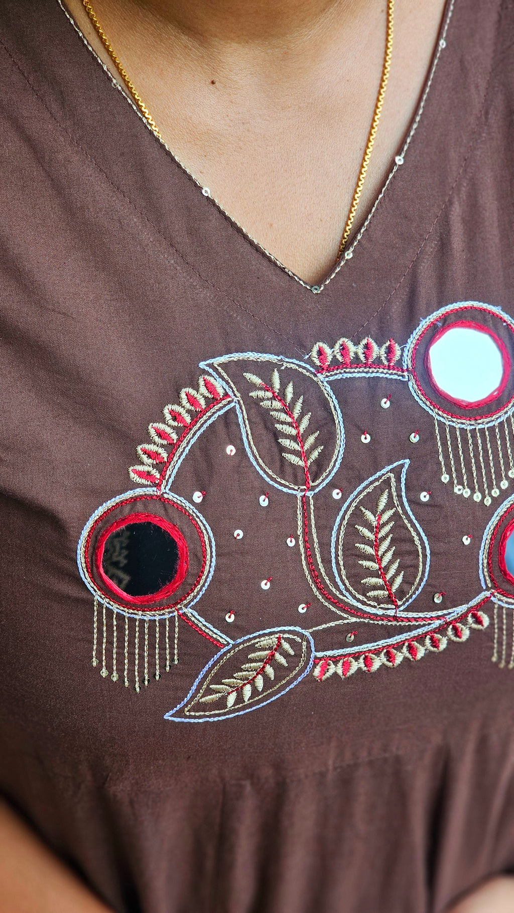 Coffee Brown Kurta set with dupatta -KM131