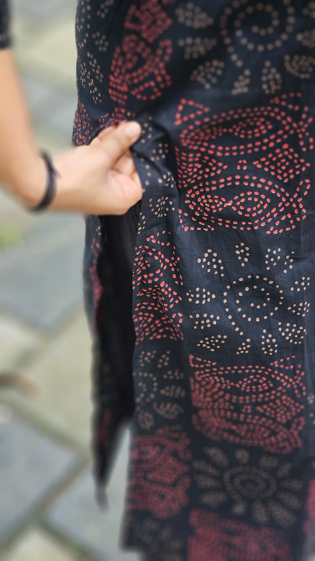 Black Printed Kurta  - KM209