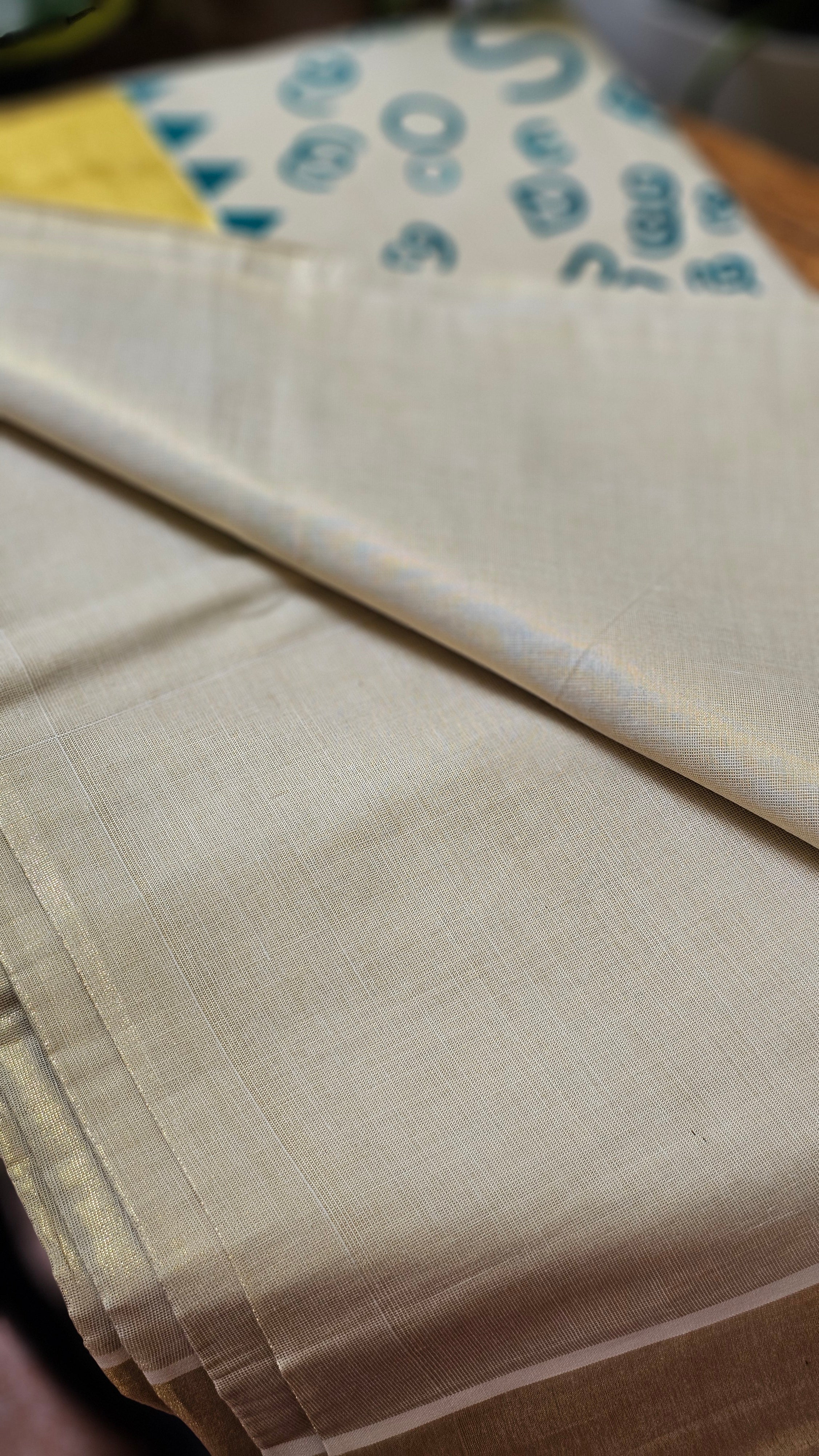 Aksharamaala kasavu saree - KM333
