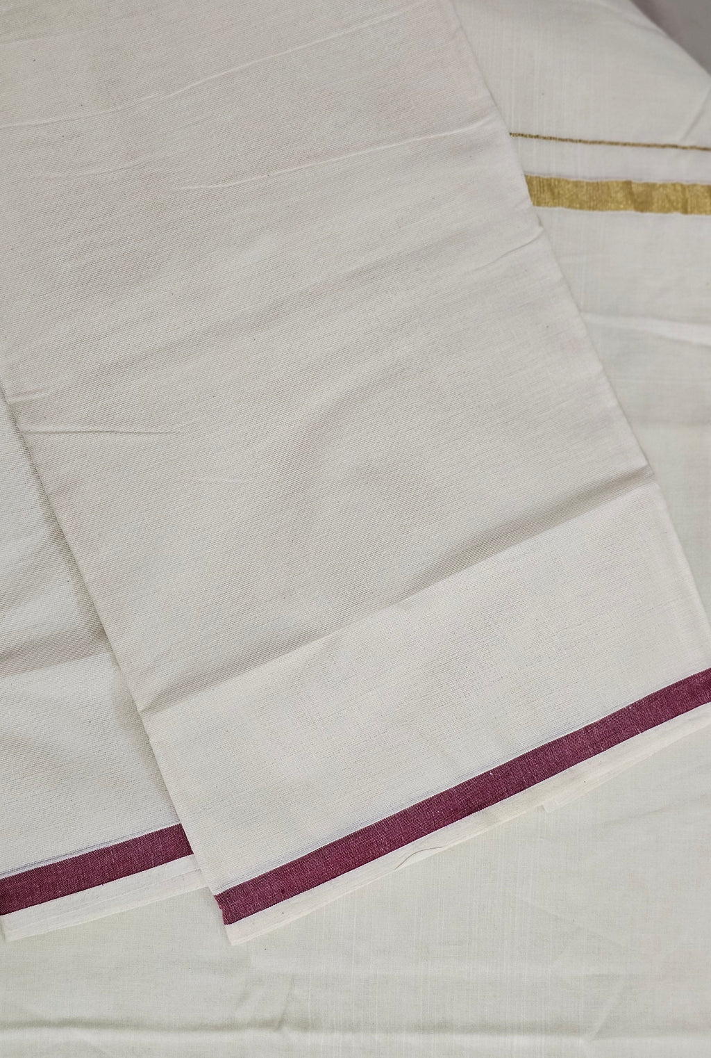 Puliyilakkara cotton set mundu - KM337