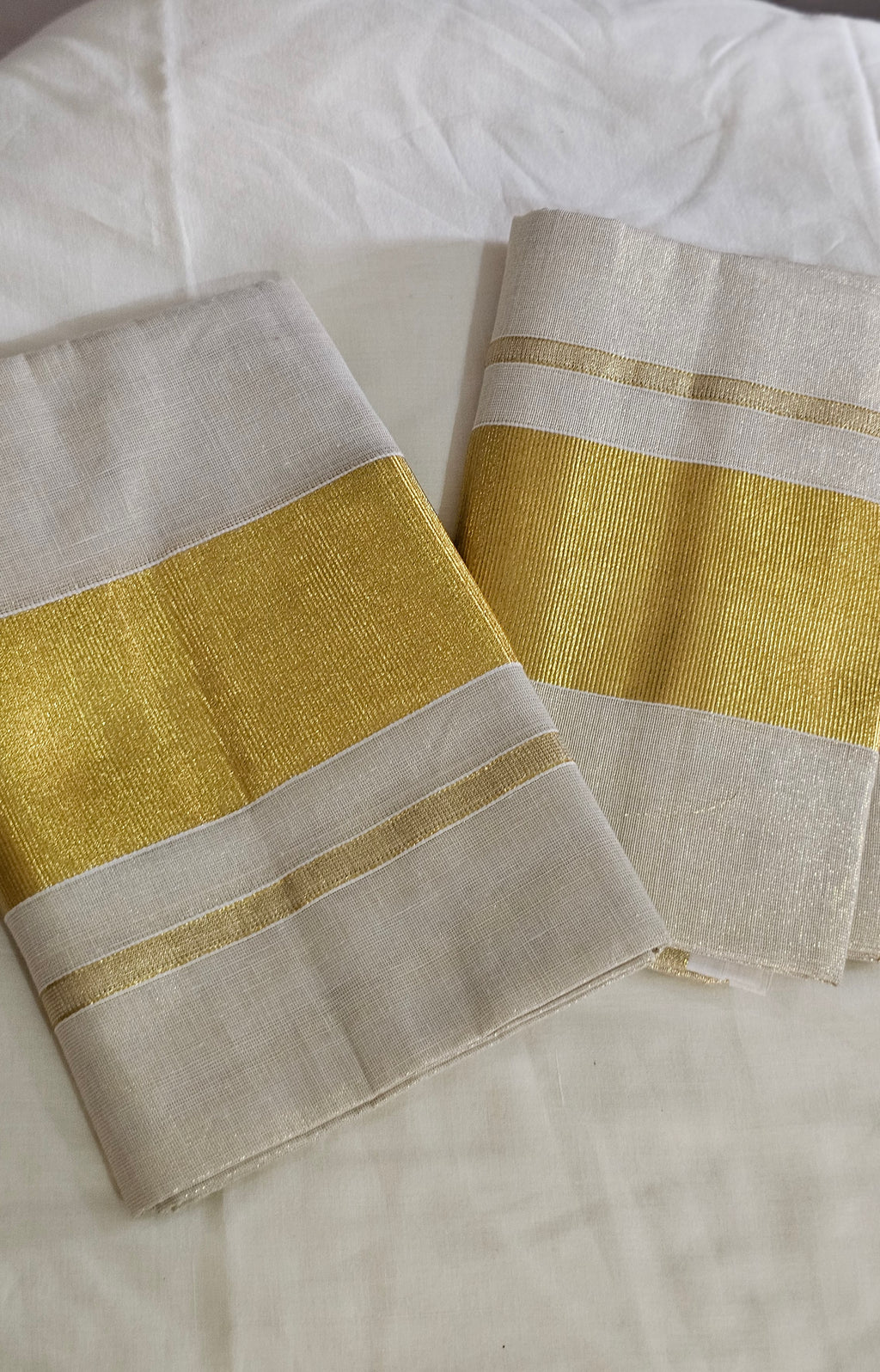 Rich kasavu tissue set mundu - KM 411