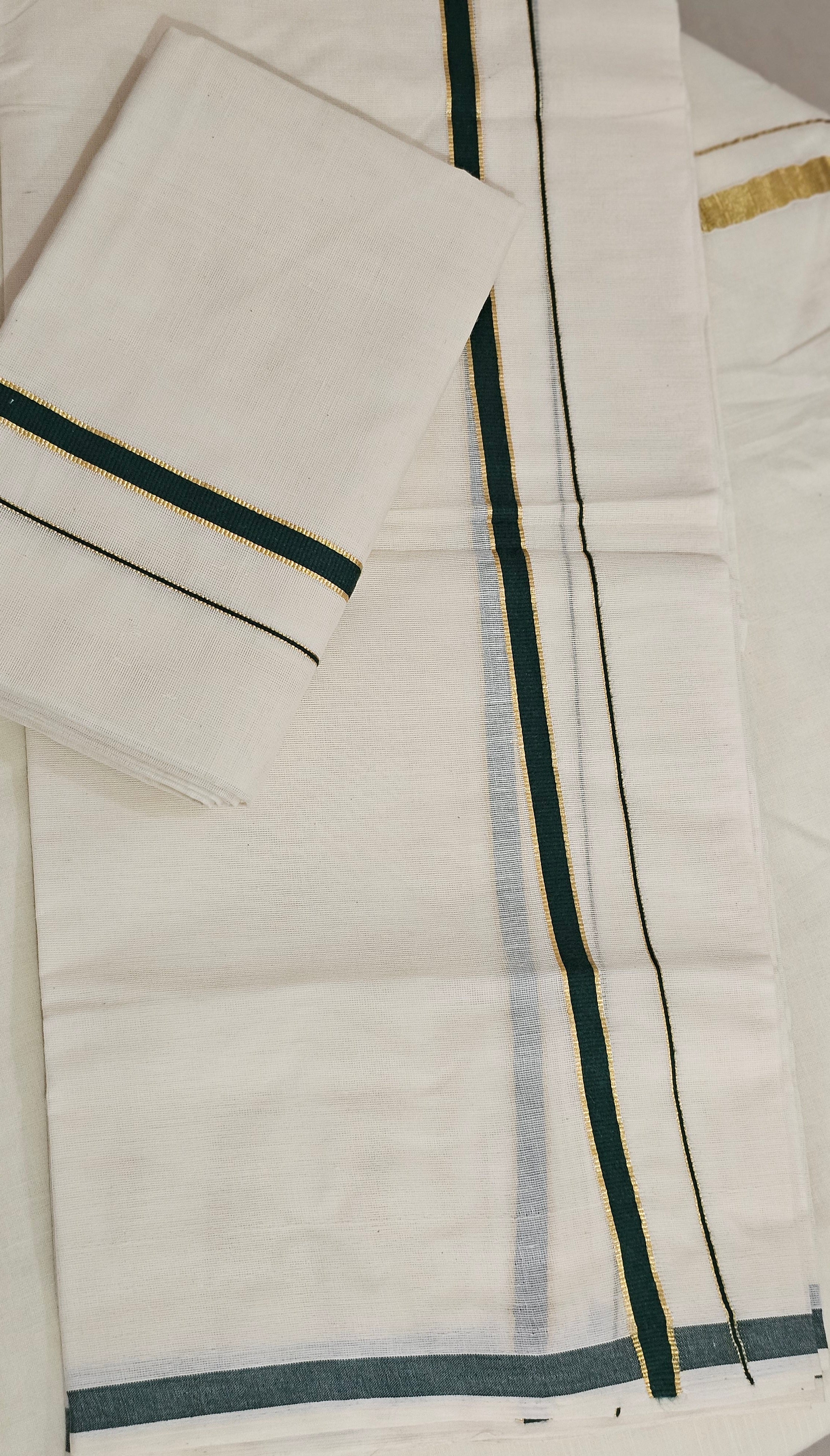 Puliyilakkara cotton set mundu - KM337